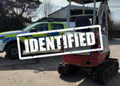 Stolen Takeuchi Identified and Recovered